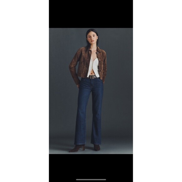 Reformation Denim - Reformation Bex Super Stretch High Rise Wide Leg Jeans Wheeler Size 26